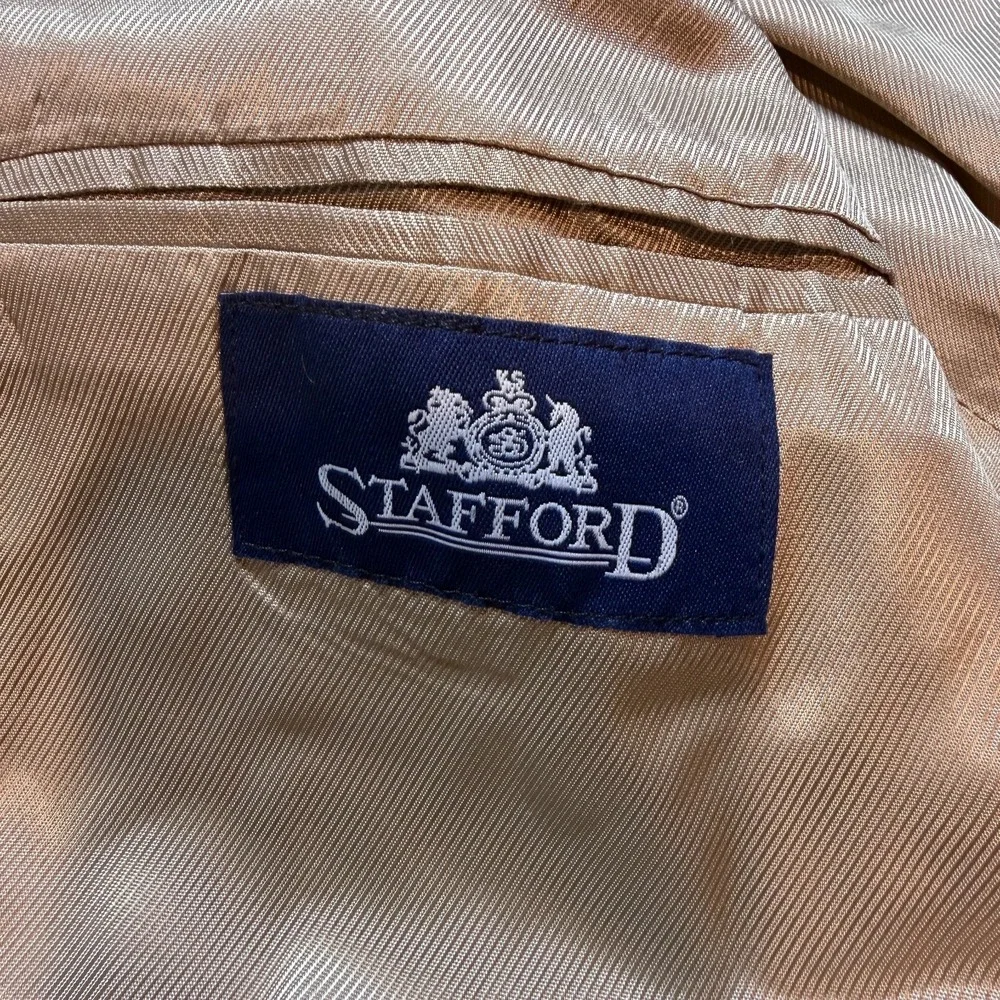 VTG Stafford Coat Men 40S Sports Blazer Tan Wool Camel Hair Two Button